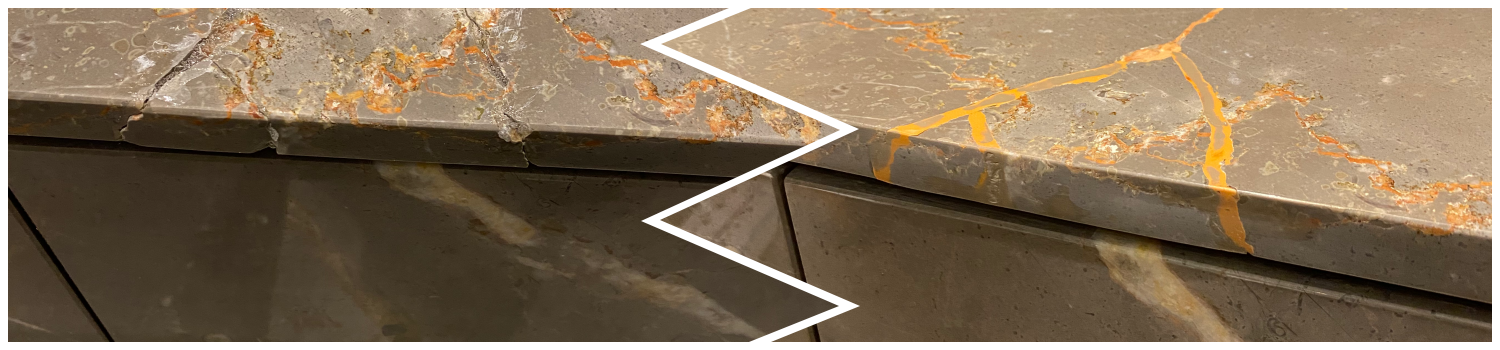 Worktop and kitchen units repair